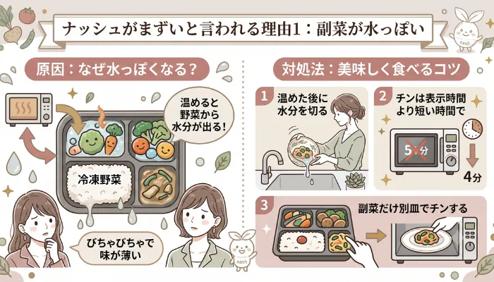 理由1:副菜が水っぽい
