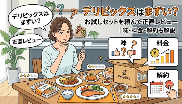 デリピックスはまずい？お試しセットを頼んで正直レビューの画像