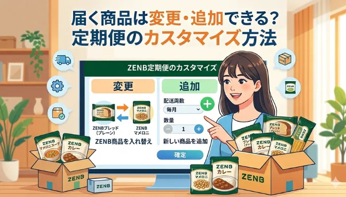 ゼンブ定期便のカスタマイズ方法のアイキャッチ画像