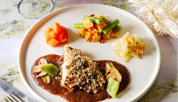 デリピックス公式の赤魚のキヌア焼きの写真