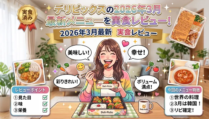 デリピックス3月の新メニューレビュー
