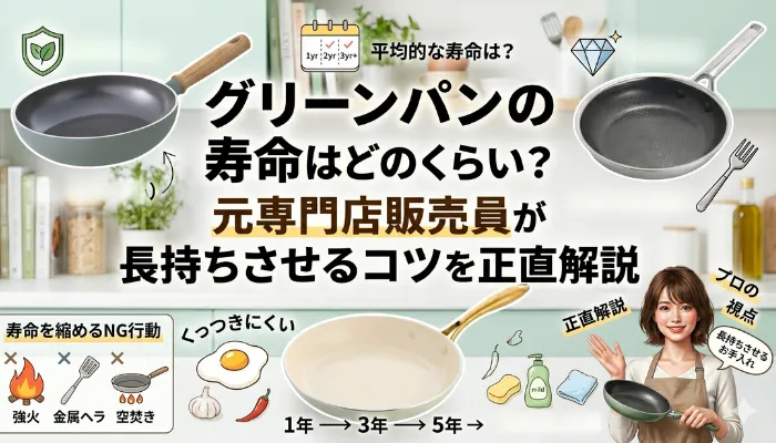 グリーンパンの寿命はどのくらい？