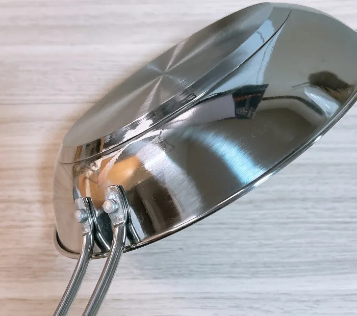 食洗機にかけてもミラーが曇っていないフライパンの画像