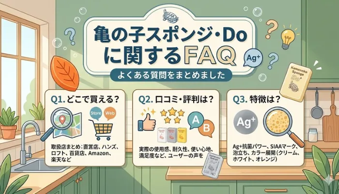 カメノコスポンジ・Doに関するFAQ