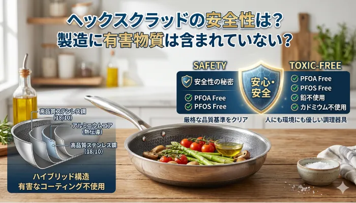 ヘックスクラッドの安全性は?