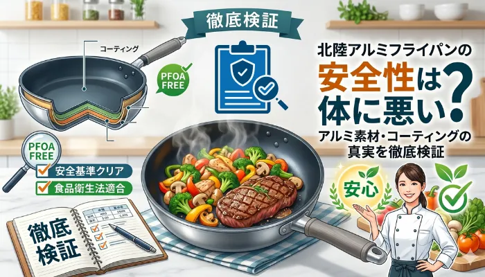 北陸アルミのフライパンの安全性は？