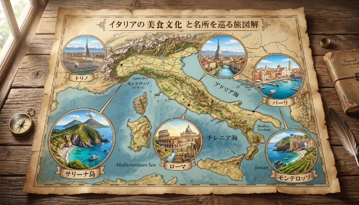 イタリアの地図