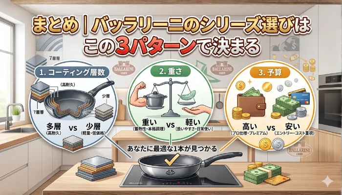 バラリーニのシリーズ選びはこの3パターンで決まる