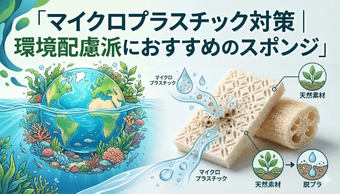 マイクロプラスチック対策|環境配慮派におすすめのスポンジ