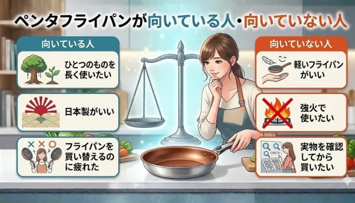 ペンタフライパンが向いている人