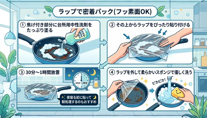 ラップで密着パック