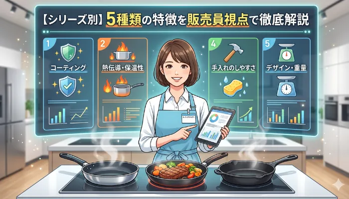 シリーズ別・5種類の特徴を販売員視点で徹底解説