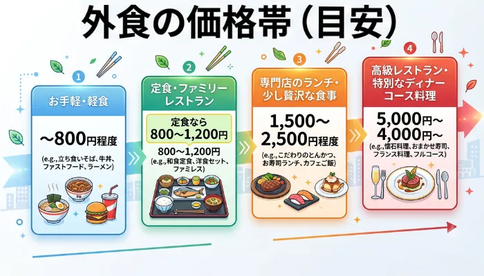 外食の価格帯