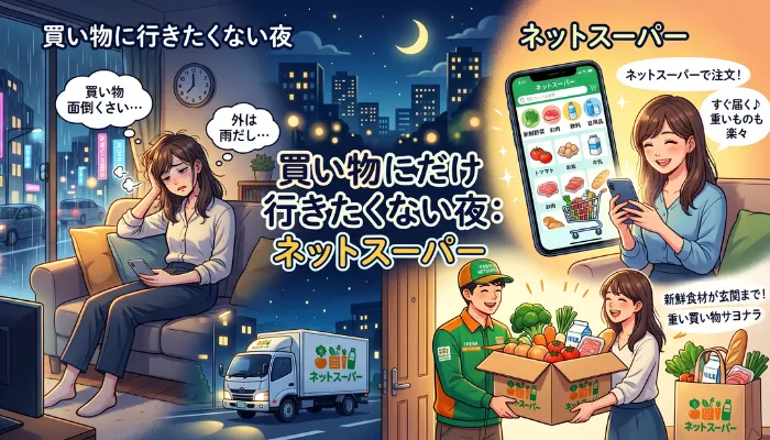 買い物にだけ行きたくない夜:ネットスーパー