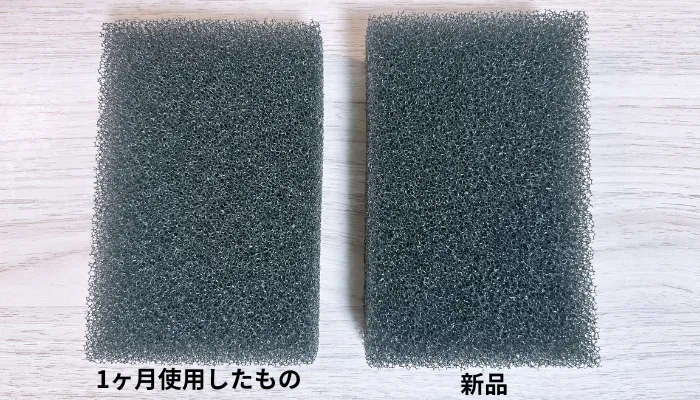 1ヶ月使用したサンサンスポンジ