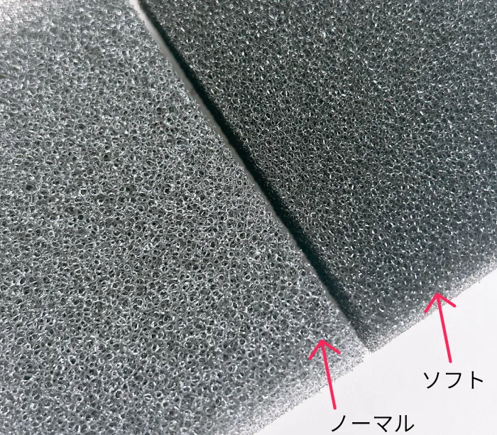 サンサンスポンジの目の拡大