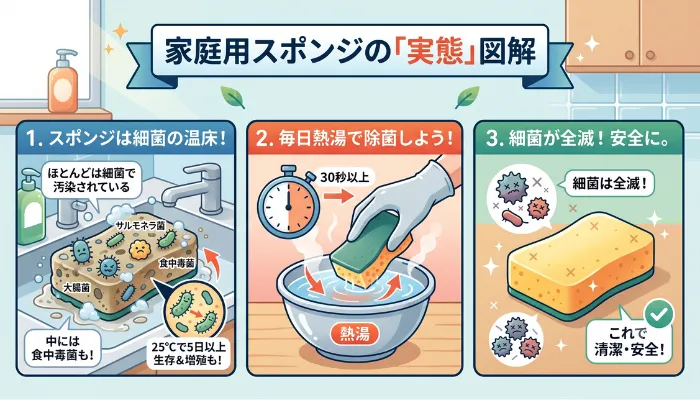 家庭用スポンジの実態