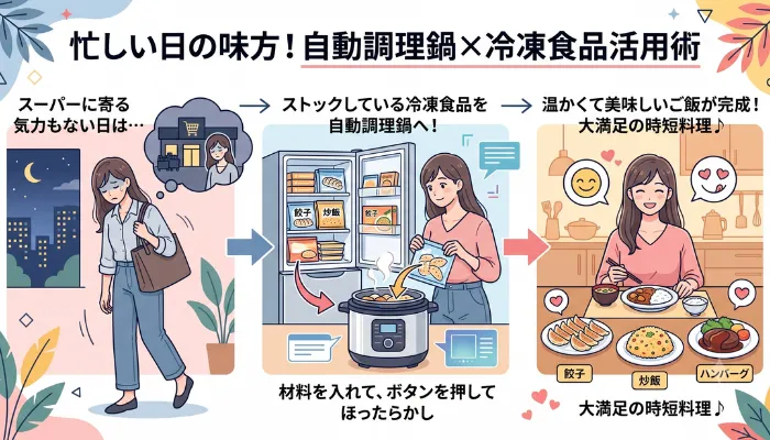 自動調理鍋の冷凍食品活用術