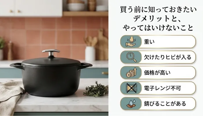 買う前に知っておきたいデメリットと、やってはいけないこと