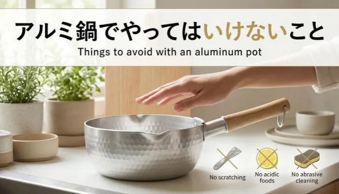 アルミ鍋でやってはいけないこと