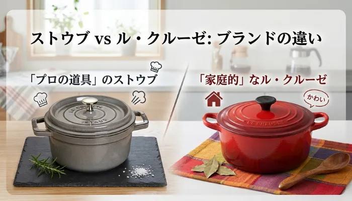 ブランドの違い｜「プロの道具」のストウブと「家庭的」なル・クルーゼ