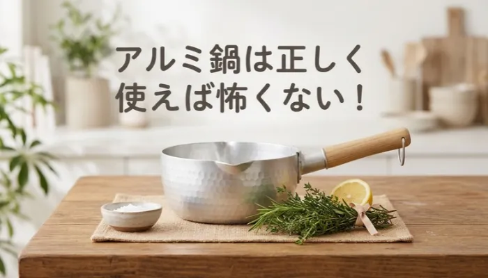 まとめ｜アルミ鍋は「入れっぱなし」と「空焚き」に気をつければ、怖がりすぎなくていい