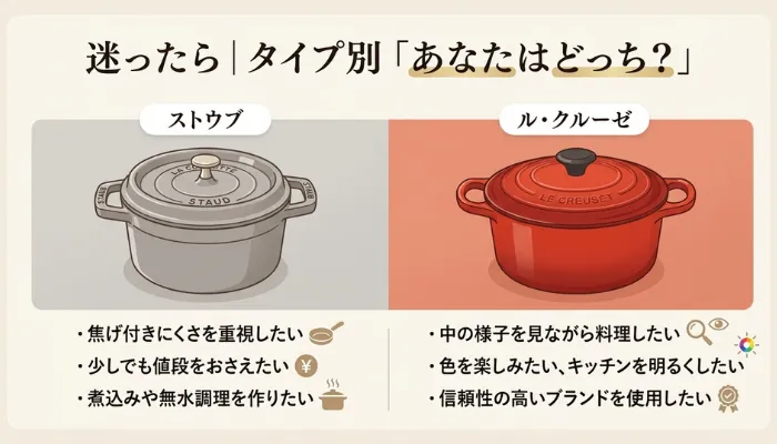 迷ったら｜タイプ別「あなたはどっち？」