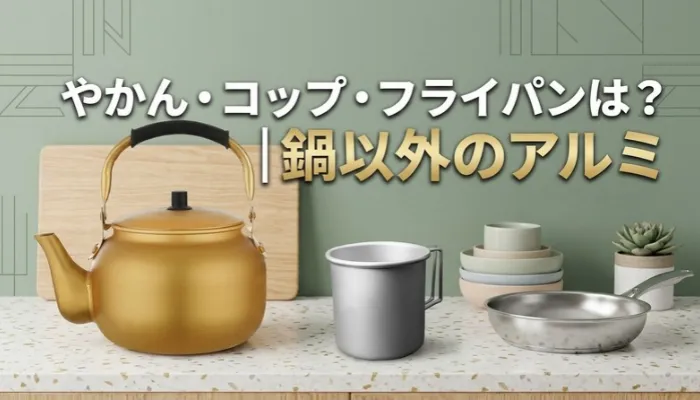 やかん・コップ・フライパンは？｜鍋以外のアルミ